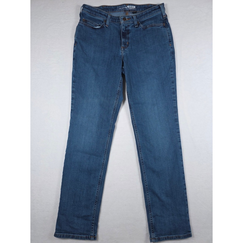 Carhartt Jeans Rugged Flex Relaxed Fit 105383 Straight Leg Women's 6 Regular